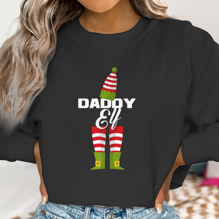 Daddy Elf Funny Pj Christmas Pajama Jammie Shirt Women Sweatshirt Gifts for Women