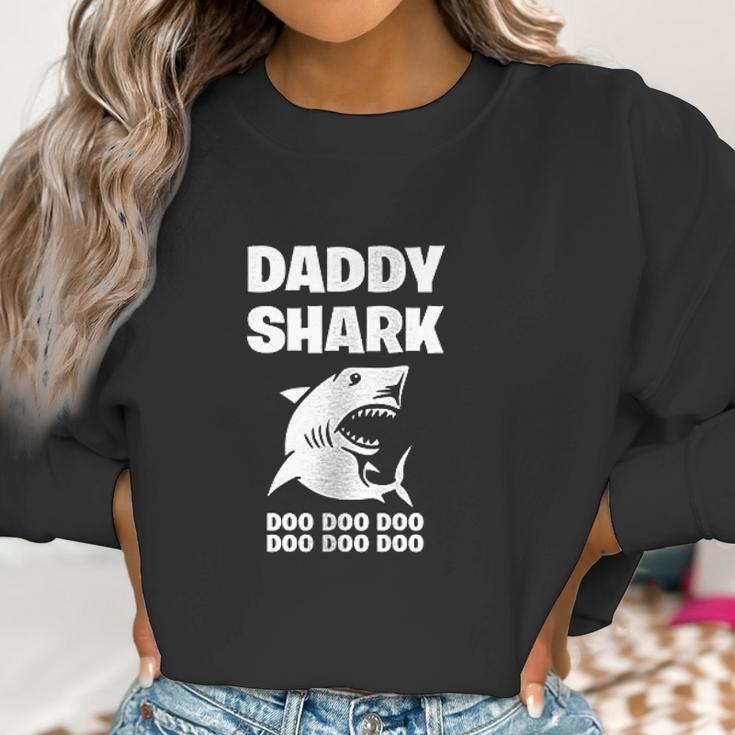 Daddy Shark Cute Best Christmas Gifts For Dad Women Sweatshirt Gifts for Women