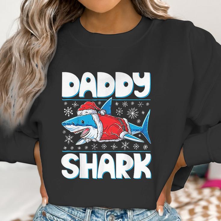 Daddy Shark Santa Christmas Family Matching Women Sweatshirt Gifts for Women