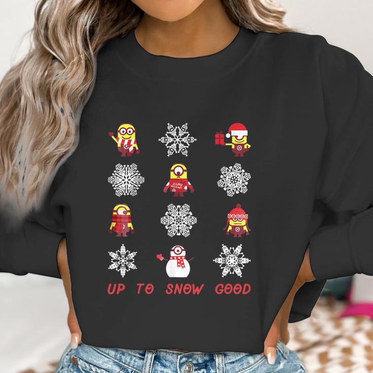 Despicable Me Minions Snowflake Christmas Women Sweatshirt Gifts for Women