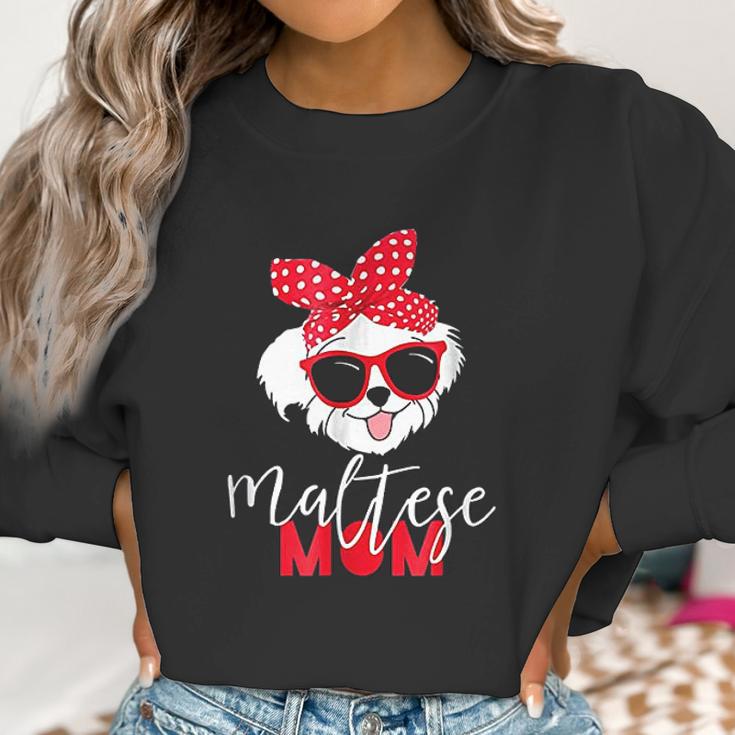 Dog Lovers Maltese Mom Fur Mama Women Sweatshirt Gifts for Women