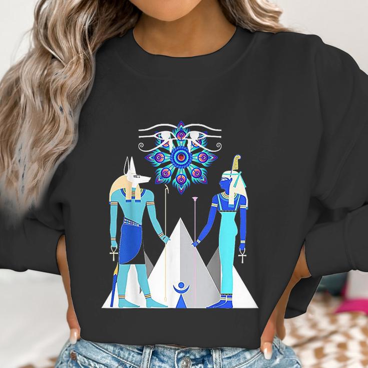 Egyptian God Anubis And Goddess Maat Amen Ra Women Sweatshirt Gifts for Women