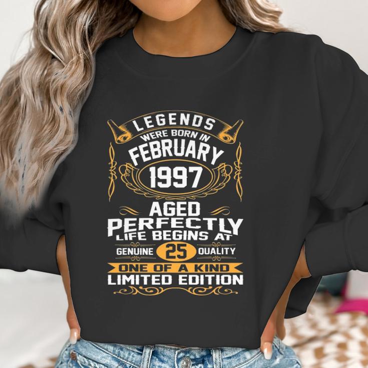 February 1997 25Th Birthday Gift 25 Years Old Men Women Women Sweatshirt Gifts for Women