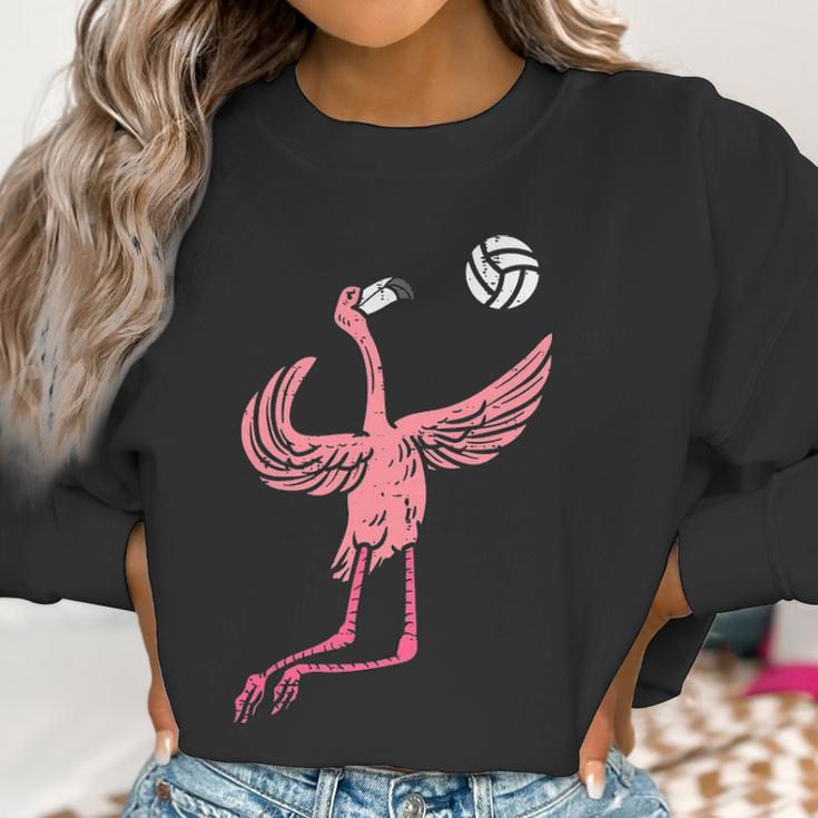 Flamingo Volleyball Spike Serve Player Spiker Women Men Women Sweatshirt Gifts for Women