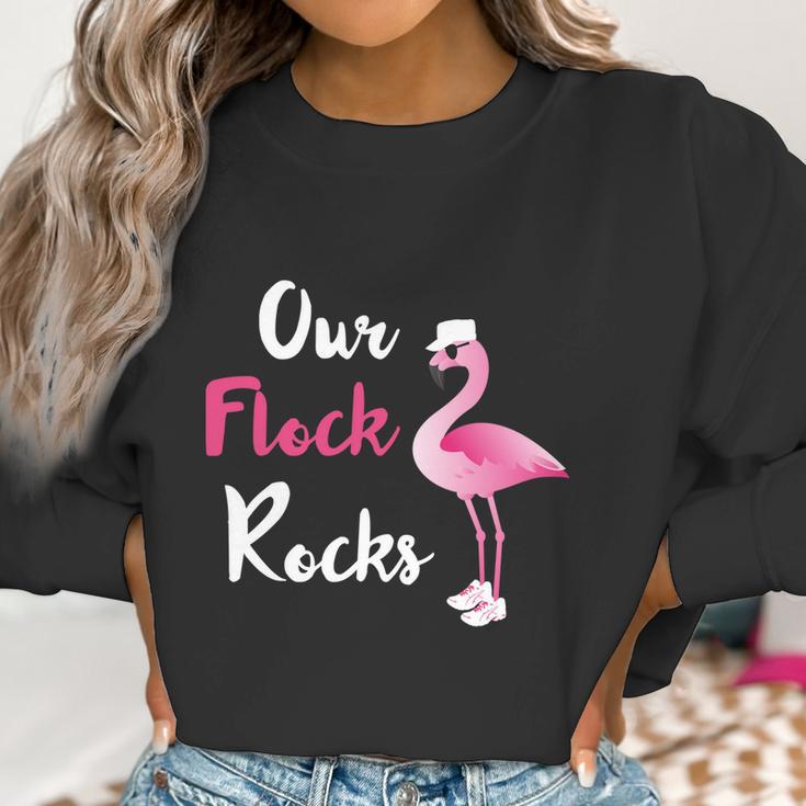 Our Flock Rocks Adorable Flamingo Cruise Christmas Vacation Gift Women Sweatshirt Gifts for Women