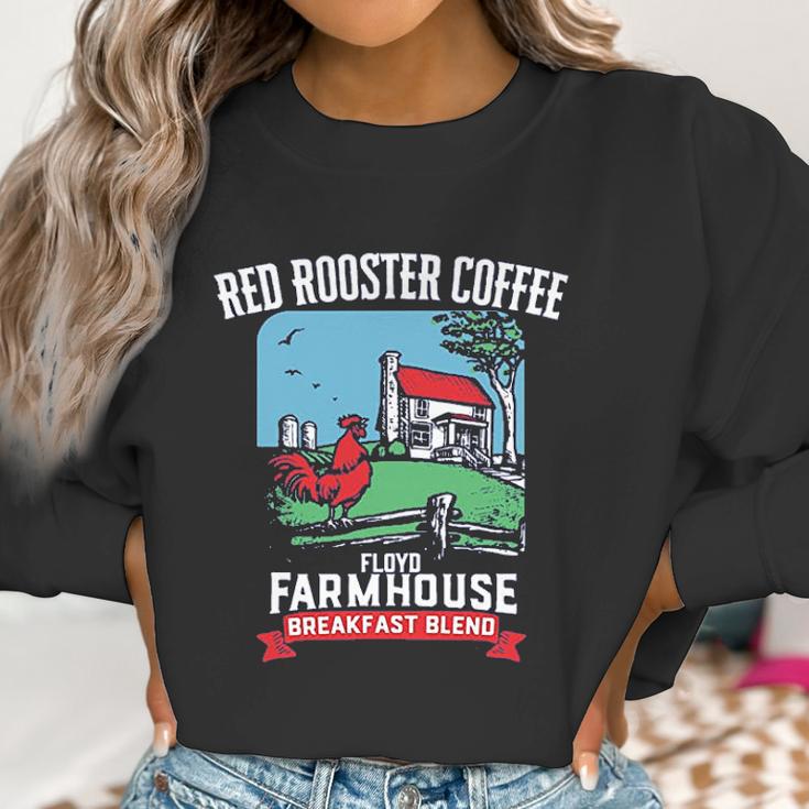 Floyd Farmhouse Red Rooster Coffee Women Sweatshirt Gifts for Women