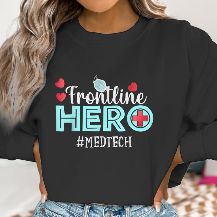 Frontline Hero Med Tech Essential Workers Thank You Nurses Graphic Design Printed Casual Daily Basic Women Sweatshirt Gifts for Women