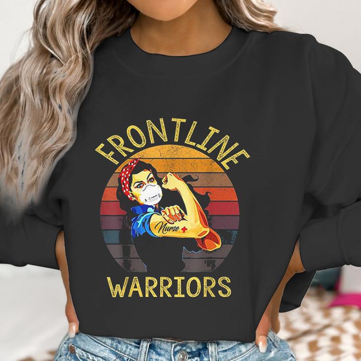 Frontline Warrior Nurse Nurse Gift Funny Women Sweatshirt Gifts for Women