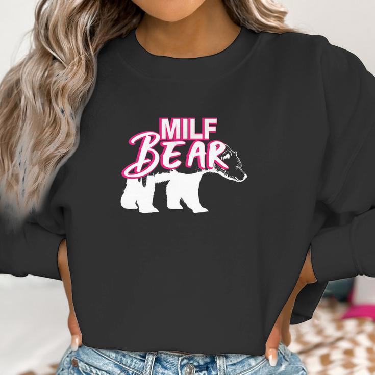 Funny Womens Milf Bear Women Sweatshirt Gifts for Women