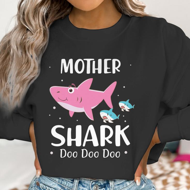 Funny Mother Pink Shark Doo Doo Doo Women Sweatshirt Gifts for Women