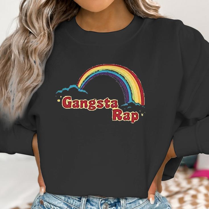 Gangsta Rap Retro Rainbow Women Sweatshirt Gifts for Women