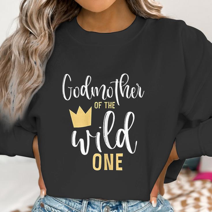 Godmother Of The Wild One Birthday Women Sweatshirt Gifts for Women