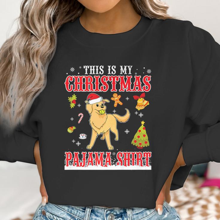 Golden Retriever Snow Gilf This Is My Christmas Pajama Shirt Women Sweatshirt Gifts for Women