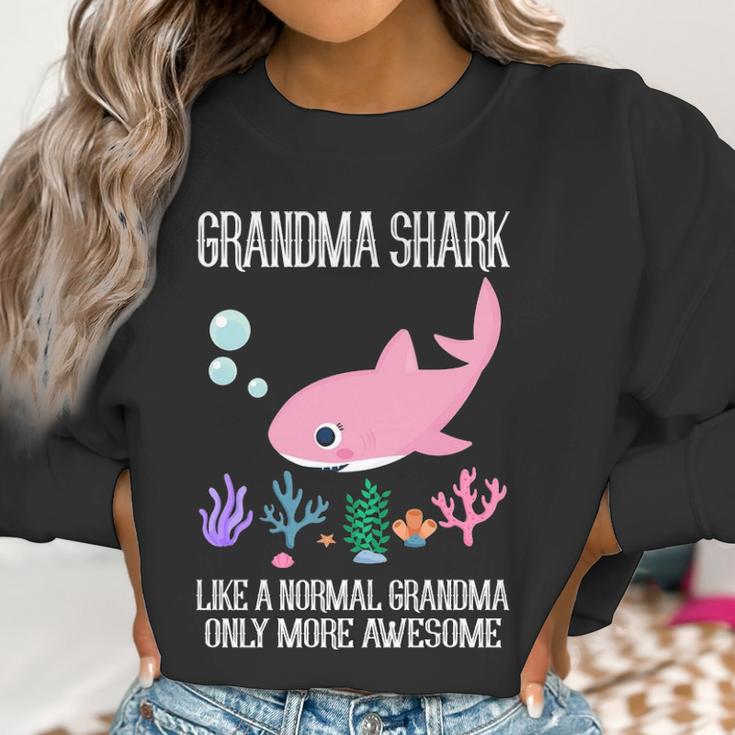 Grandma Gift Grandma Shark Only More Awesome Women Sweatshirt Gifts for Women