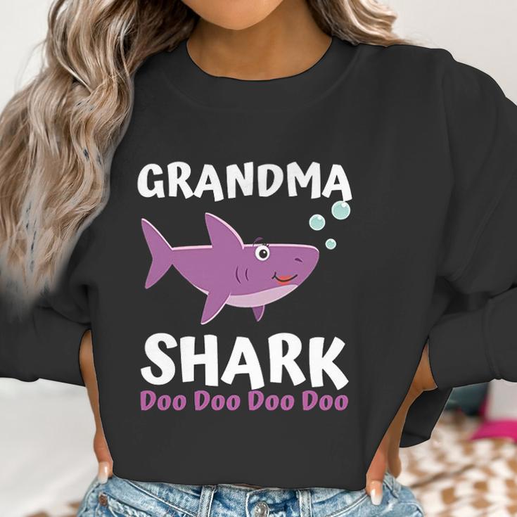 Grandma Shark Doo Doo Matching Family Shark Women Sweatshirt Gifts for Women