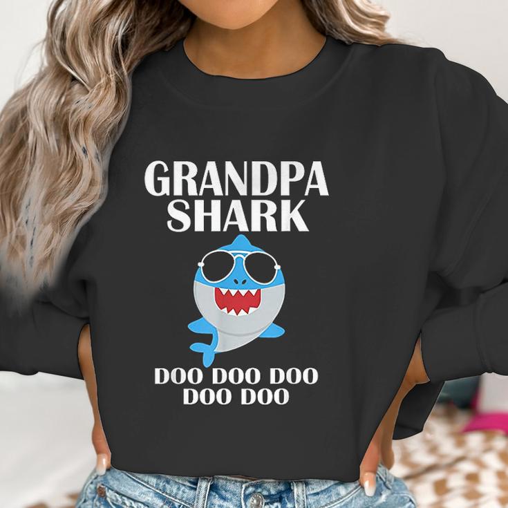 Grandpa Shark Doo Doo Fathers Day Grandpa Christmas Women Sweatshirt Gifts for Women