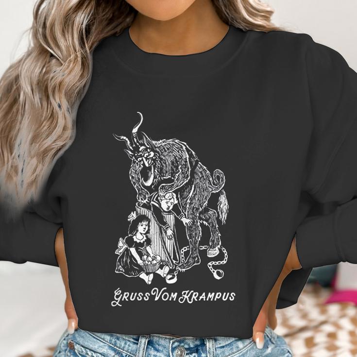 Gruss Vom Krampus Greetings From Christmas Demon Women Sweatshirt Gifts for Women