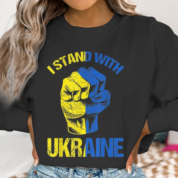 Hand Fist Ukraine I Stand With Ukraine Support Ukraine Men Women T-Shirt Graphic Print Casual Unisex Tee Women Sweatshirt Gifts for Women