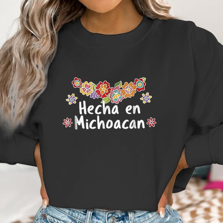 Hecho En Michoacan Viva Mexico Floral Mexican Women Sweatshirt Gifts for Women