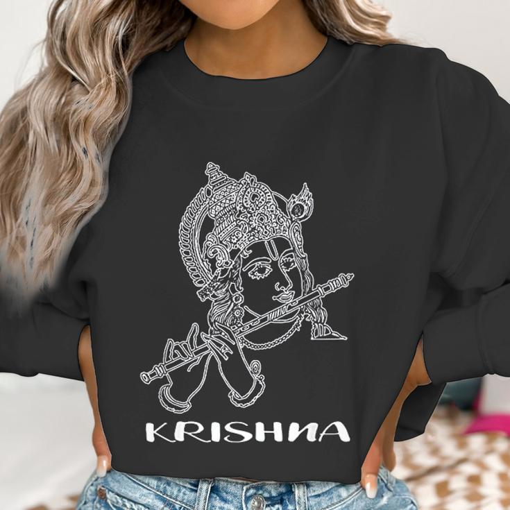 Hinduism Lord Krishna Hindu God Believe Religion Women Sweatshirt Gifts for Women