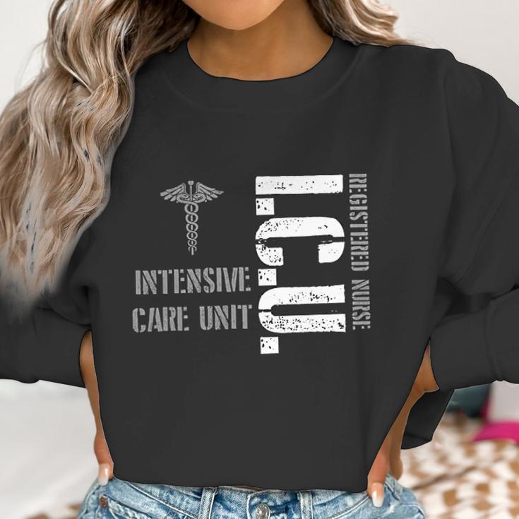 Icu Registered Nurse Intensive Care Unit Rn Staff Women Sweatshirt Gifts for Women