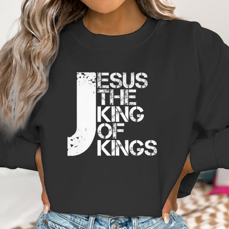 Jesus Is The King Christian I Love Jesus Women Sweatshirt Gifts for Women