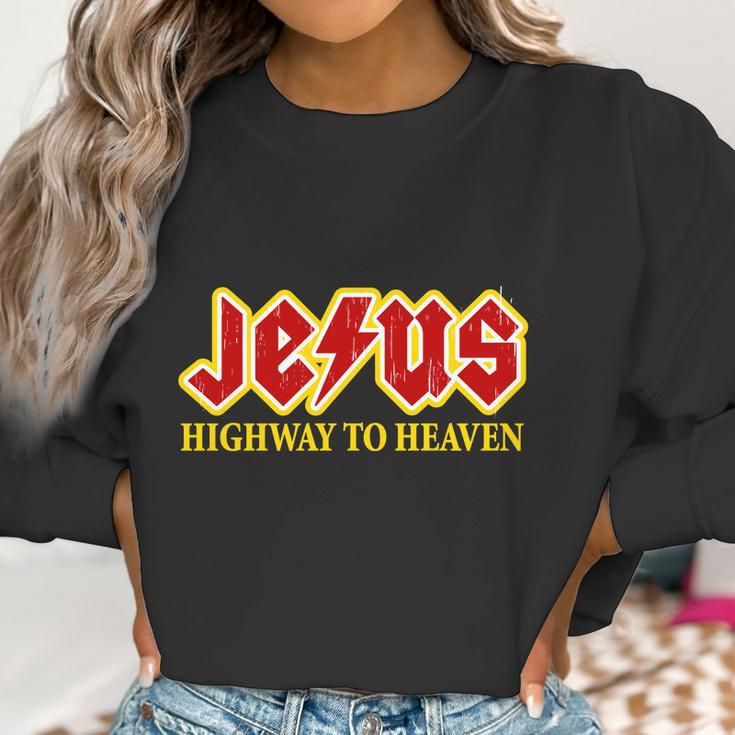 Jesus Rocks Highway To Heaven Women Sweatshirt Gifts for Women