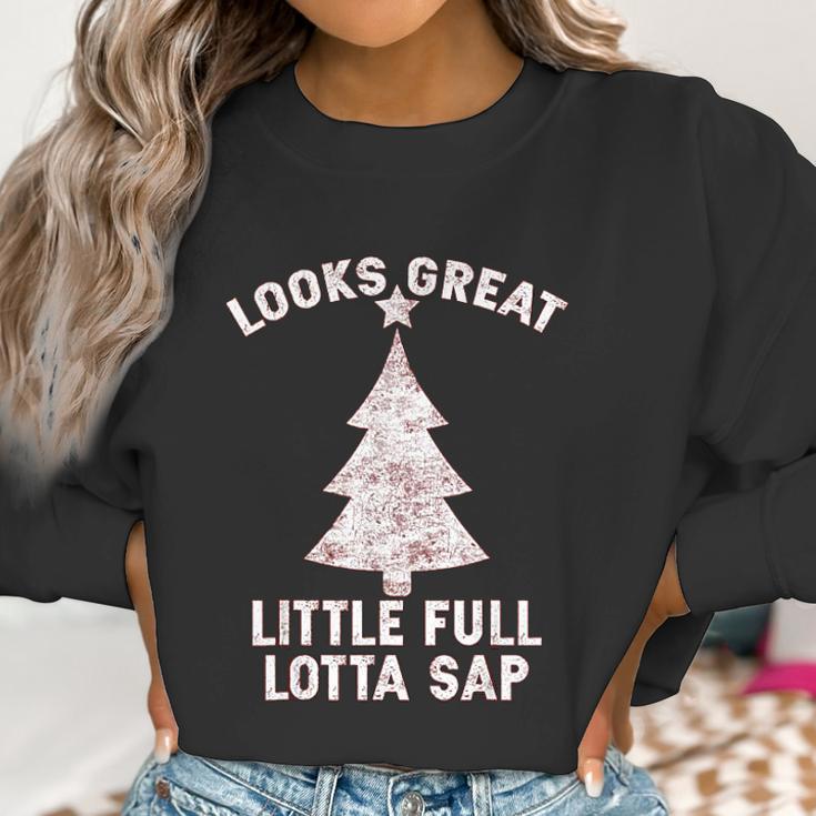 Little Full Lotta Sap Christmas Vacation Santa Women Sweatshirt Gifts for Women