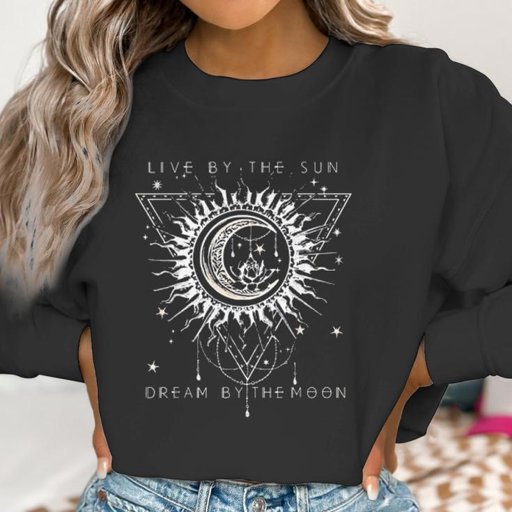 Live By The Sun Dream By The Moon Boho Enjoyable Gift 2022 Women Sweatshirt Gifts for Women