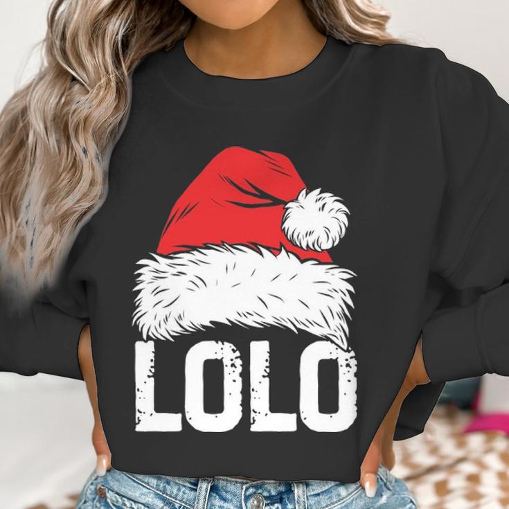 Lolo Santa Christmas Family Xmas Gifts Women Sweatshirt Gifts for Women