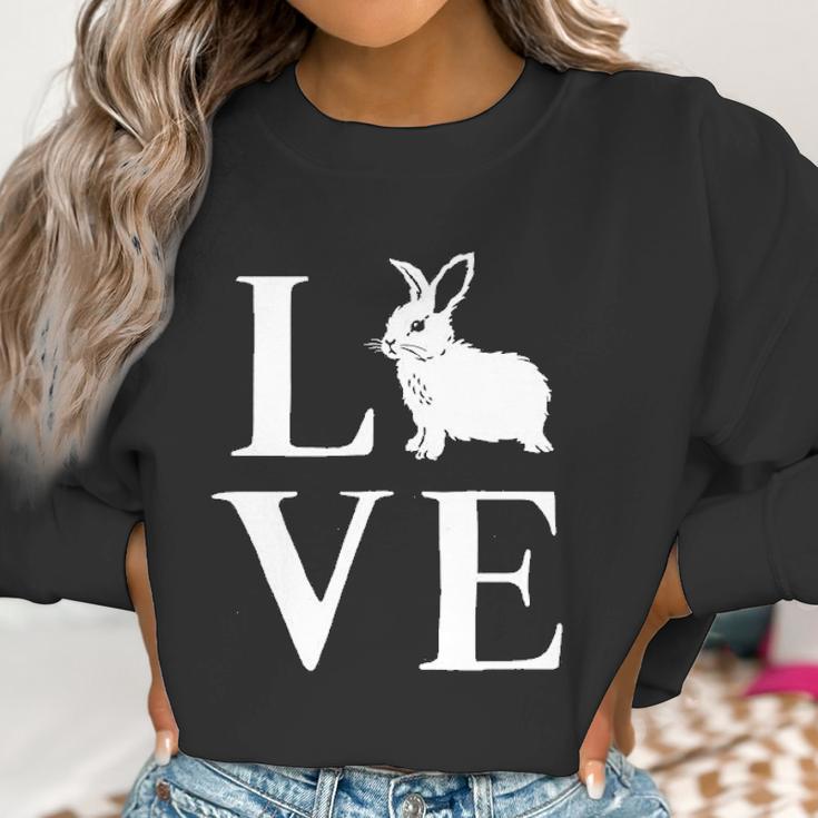 Womens Love Bunny Cute Adorable Easter Sunday Rabbit Women Sweatshirt Gifts for Women