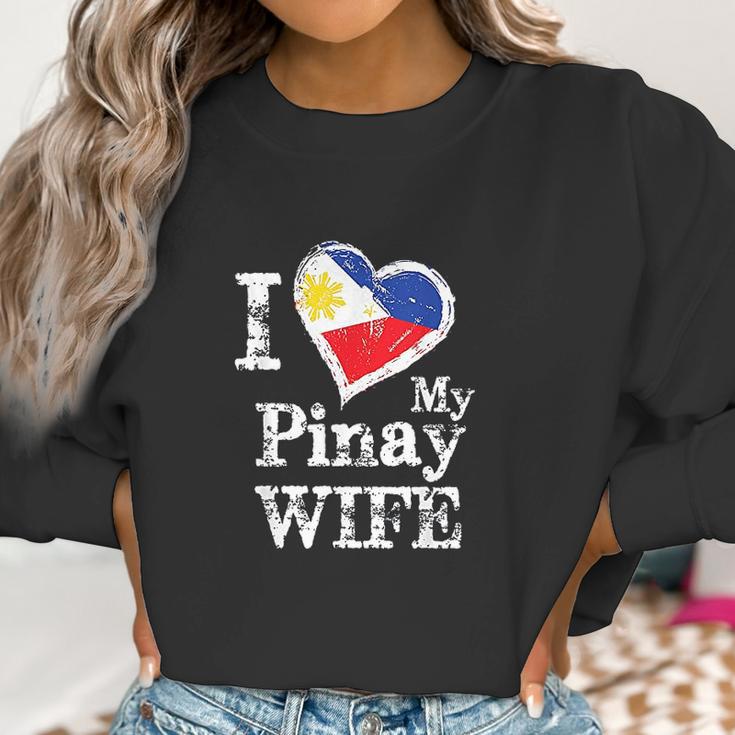 I Love My Pinay Wife Philippines Filipino Pride Women Sweatshirt Gifts for Women