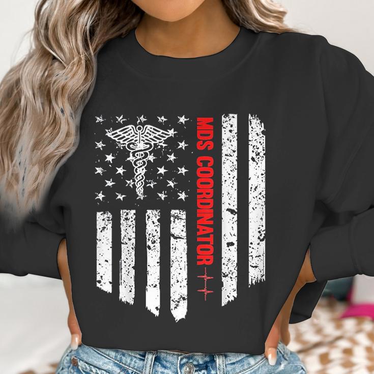 Mds Coordinator American Flag Rn Registered Nurse Gift Women Sweatshirt Gifts for Women