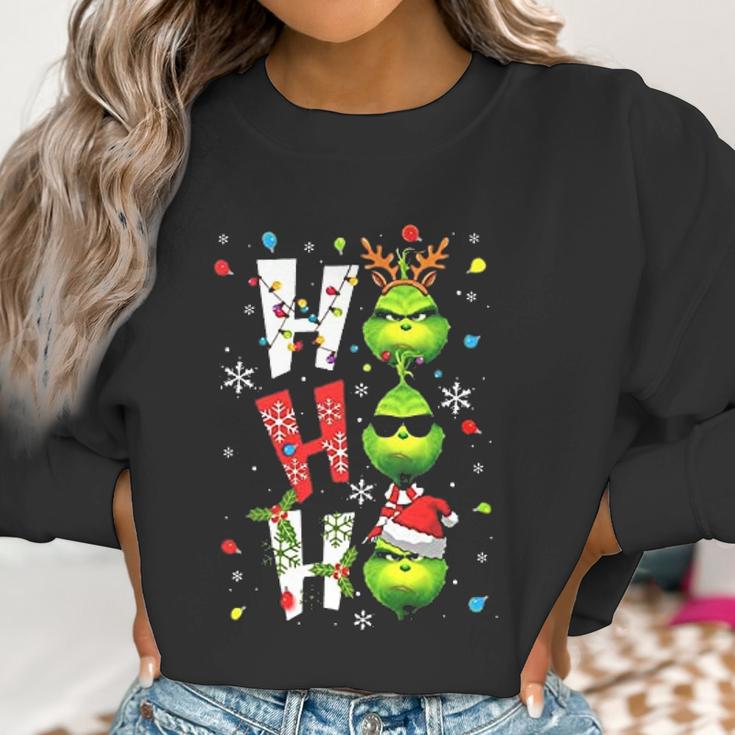 Merry Christmas Santa Grinch Ho Ho Ho Women Sweatshirt Gifts for Women