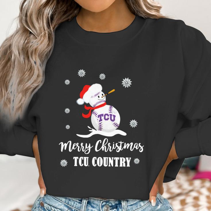 Merry Christmas Tcu Country Women Sweatshirt Gifts for Women