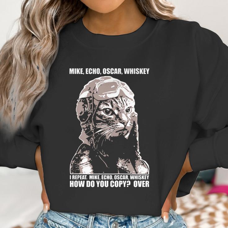 Mike Echo Oscar Whiskey I Repeat Mike Echo Oscar Whiskey Women Sweatshirt Gifts for Women