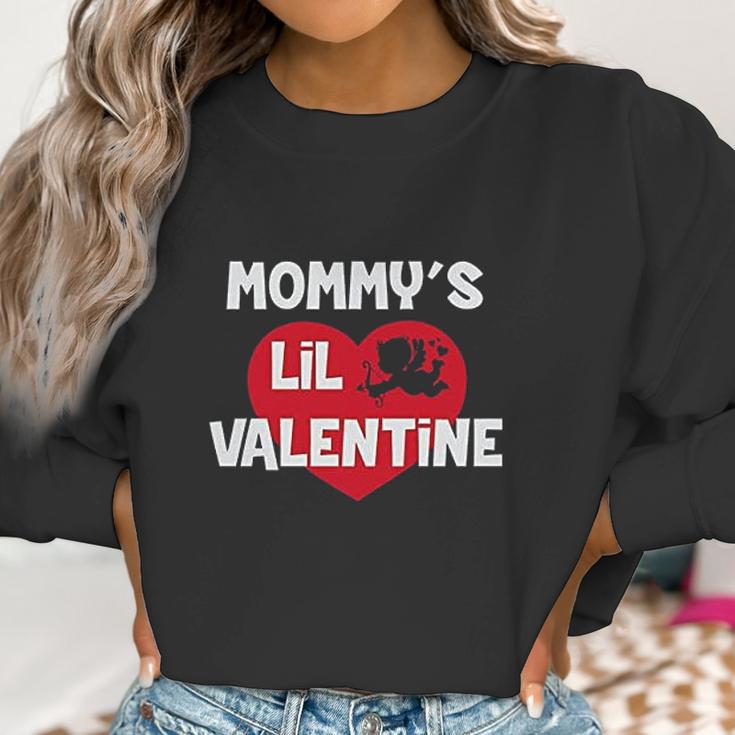 Mommys Lil Valentine Cute Valentines Day Outfit Women Sweatshirt Gifts for Women