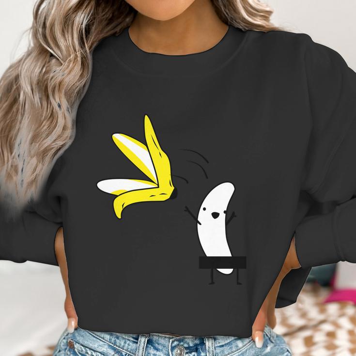 Lets Get Naked Banana Undressing Women Sweatshirt Gifts for Women