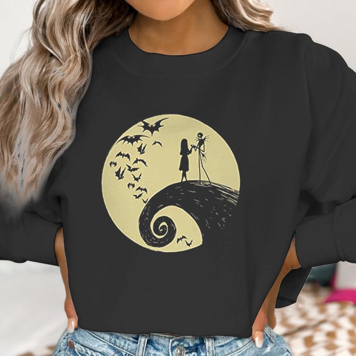 Nightmare Christmas Jack Skellington Sally Romance Moon Women Sweatshirt Gifts for Women