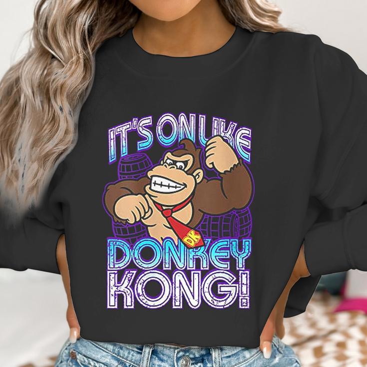 Womens Nintendo Donkey Kong Its On Taunt Women Sweatshirt Gifts for Women