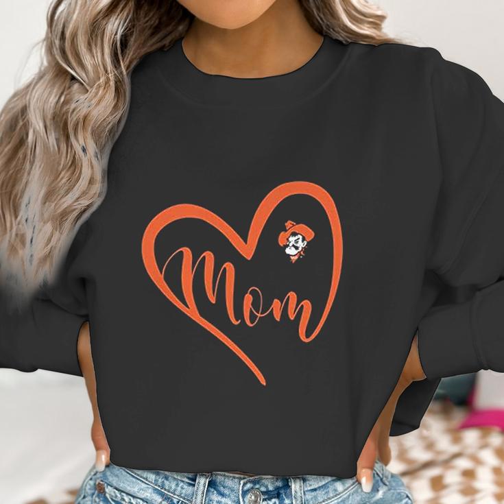 Oklahoma State Cowboys Heart Mom Women Sweatshirt Gifts for Women