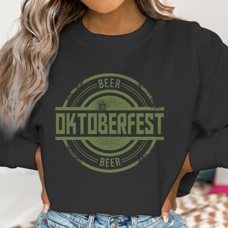 Oktoberfest Vintage Beer Logo Women Sweatshirt Gifts for Women