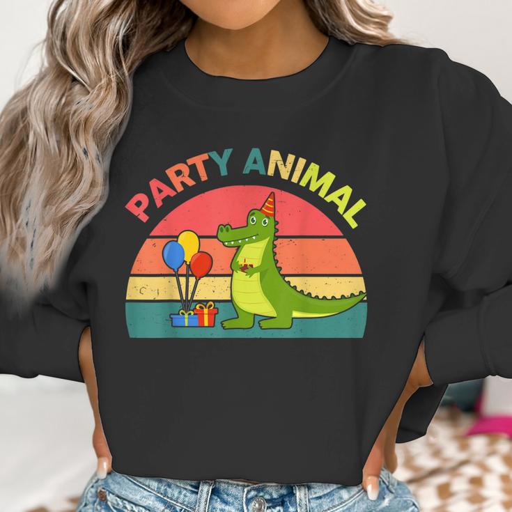 Party Animal Alligator Birthday Crocodile Florida Gator Men Women T-Shirt Graphic Print Casual Unisex Tee Women Sweatshirt Gifts for Women