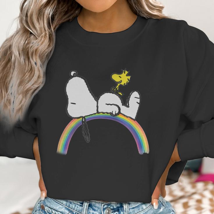 Peanuts Snoopy Rainbow Lgbt World Pride Shirt Women Sweatshirt Gifts for Women