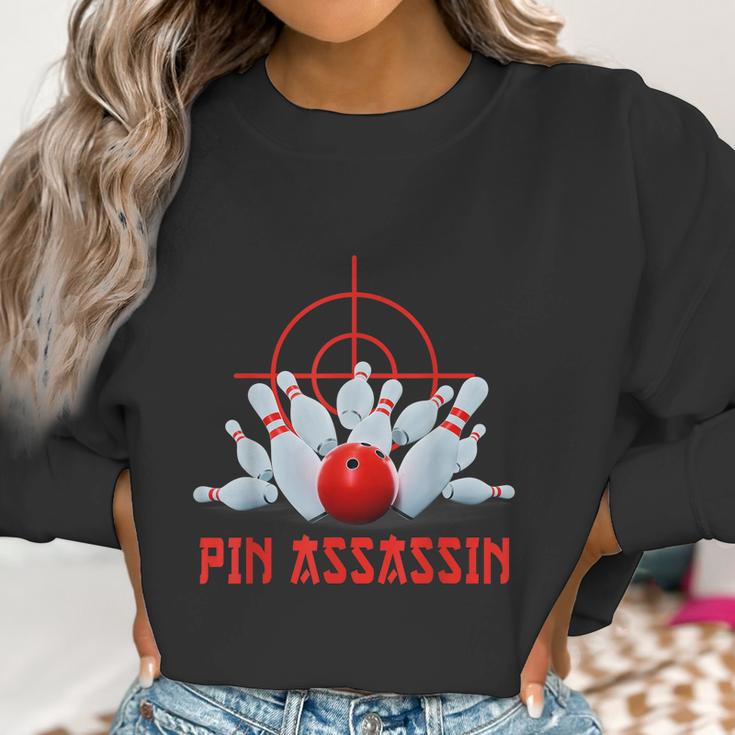 Pin Assassin Funny Bowling Women Sweatshirt Gifts for Women