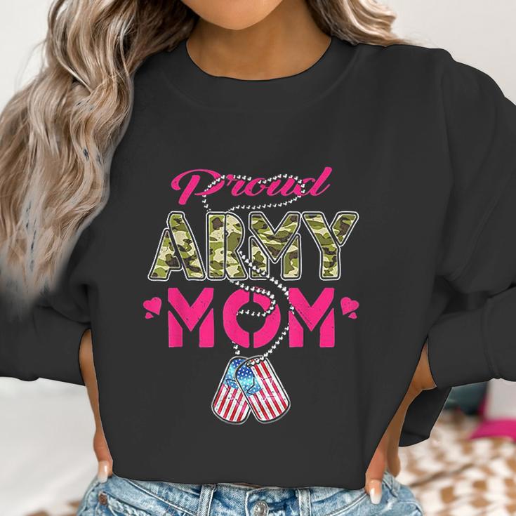 Proud Army Mom Us Flag Women Sweatshirt Gifts for Women