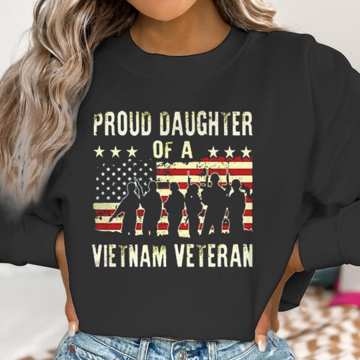 Proud Daughter Of A Vietnam Veteran Dad Gift 2022 Women Sweatshirt Gifts for Women