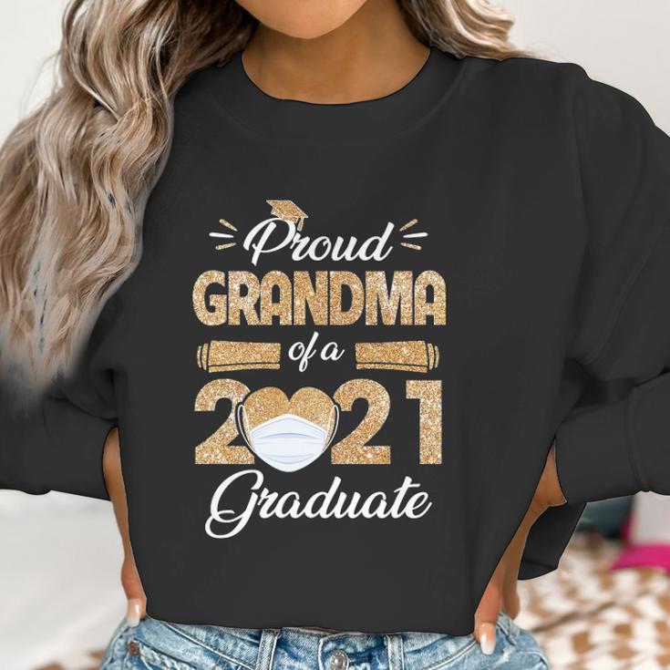 Proud Grandma Of A Class Of 2021 Face Mask Graduate Senior Women Sweatshirt Gifts for Women