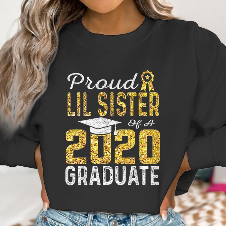 Proud Lil Sister Of A 2020 Graduate Women Sweatshirt Gifts for Women