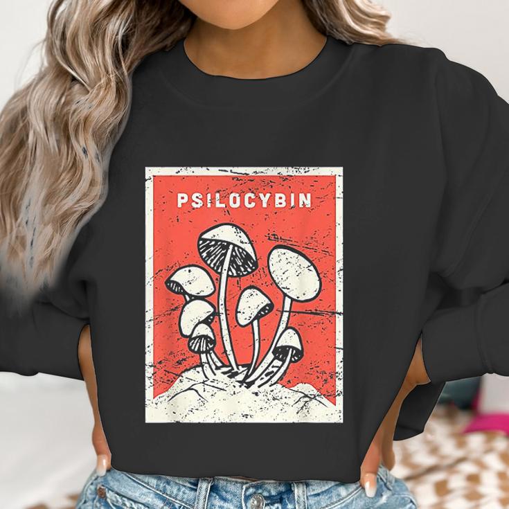 Psilocybin Retro Psychedelic Magic Mushrooms Women Sweatshirt Gifts for Women